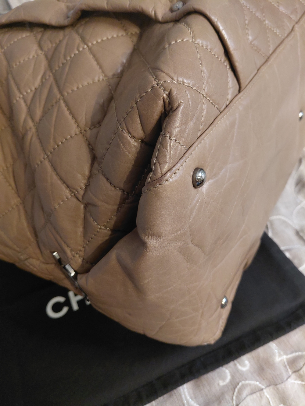 Chanel Vintage Series 11 Era Lambskin Lady Braid Travel Tote - Picture 16 of 16